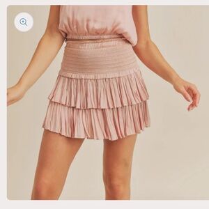 Reset blush pink skirt and tank set.